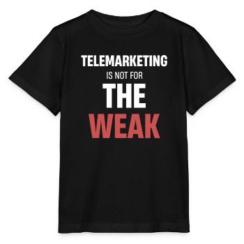 Le télémarketing n’est pas pour les âmes sensibles - T-shirt bio MINI CREATOR Stanley/Stella Enfant - noir - Devant - Mikhail (115cm)