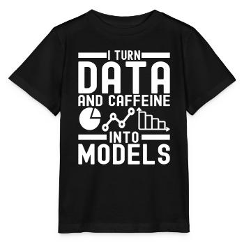 Analyste de données en science des données - T-shirt bio MINI CREATOR Stanley/Stella Enfant - noir - Devant - Mikhail (115cm)