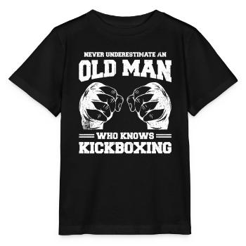 Kickboxen Kickboxer Kickboxing - Stanley/Stella Kinder T-Shirt MINI CREATOR  - Schwarz - Vorne - Mikhail (115cm)