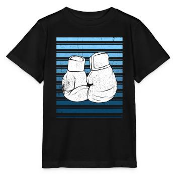 Kickboxen Kickboxer Kickboxing - Stanley/Stella Kinder T-Shirt MINI CREATOR  - Schwarz - Vorne - Mikhail (115cm)