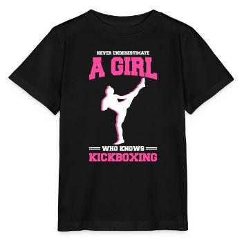 Kickboxen Kickboxer Kickboxing - Stanley/Stella Kinder T-Shirt MINI CREATOR  - Schwarz - Vorne - Mikhail (115cm)