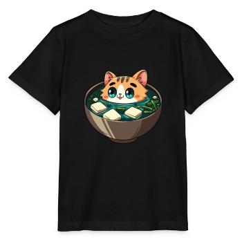 Miso-suppe Katzenliebhaber - Stanley/Stella Kinder T-Shirt MINI CREATOR  - Schwarz - Vorne - Mikhail (115cm)