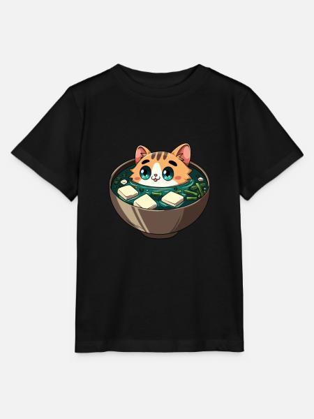 Miso-suppe Katzenliebhaber - Stanley/Stella Kinder T-Shirt MINI CREATOR - Schwarz