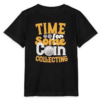 Collection de pièces de monnaie amusante pour les collectionneurs de pièces de monnaie et - T-shirt bio MINI CREATOR Stanley/Stella Enfant - noir - Devant - Mikhail (115cm)