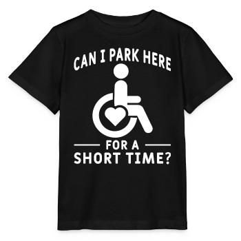Amputation Überlebende Behinderten Rollstuhlkostüm - Stanley/Stella Kinder T-Shirt MINI CREATOR  - Schwarz - Vorne - Mikhail (115cm)