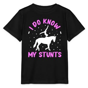 Voltige, Equitation, Dressage - T-shirt bio MINI CREATOR Stanley/Stella Enfant - noir - Devant - Mikhail (115cm)