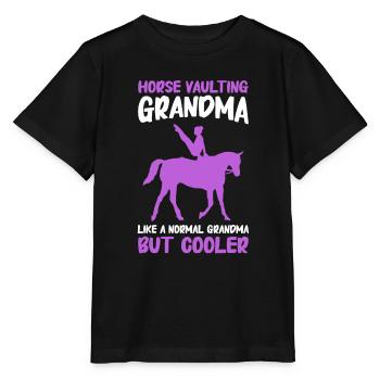 Voltige, Equitation, Dressage - T-shirt bio MINI CREATOR Stanley/Stella Enfant - noir - Devant - Mikhail (115cm)