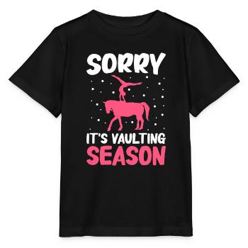 Voltige, Equitation, Dressage - T-shirt bio MINI CREATOR Stanley/Stella Enfant - noir - Devant - Mikhail (115cm)