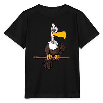 Vautour laid - T-shirt bio MINI CREATOR Stanley/Stella Enfant - noir - Devant - Mikhail (115cm)