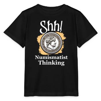 Collection de pièces de monnaie amusante pour les collectionneurs de pièces de monnaie et - T-shirt bio MINI CREATOR Stanley/Stella Enfant - noir - Devant - Mikhail (115cm)