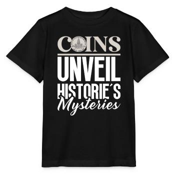 Collection de pièces de monnaie amusante pour les collectionneurs de pièces de monnaie et - T-shirt bio MINI CREATOR Stanley/Stella Enfant - noir - Devant - Mikhail (115cm)