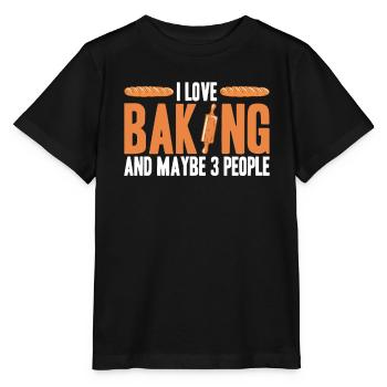 Cuisson du pain Boulangerie Boulangerie Fabrication du pain - T-shirt bio MINI CREATOR Stanley/Stella Enfant - noir - Devant - Mikhail (115cm)