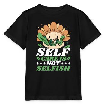 Prendre soin de soi n’est pas égoïste 6 - T-shirt bio MINI CREATOR Stanley/Stella Enfant - noir - Devant - Mikhail (115cm)