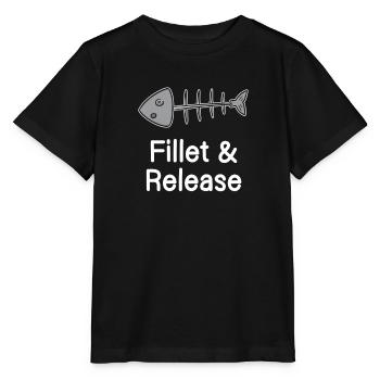 Filleting & Releasing Fish Seller Fisherman - Stanley/Stella MINI CREATOR Kids’ T-Shirt - black - Front - Mikhail (115cm)