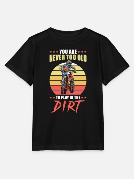 Dirt Bike Enthusiast Inspirierendes Zitat Motocross - Stanley/Stella Kinder T-Shirt MINI CREATOR - Schwarz