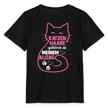 Katze Miezekatze Katzenliebhaber Katzenbesitzer Ka - Stanley/Stella Kinder T-Shirt MINI CREATOR  - Schwarz - Vorne - Mikhail (115cm)