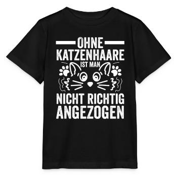 Katze Miezekatze Katzenliebhaber Katzenbesitzer Ka - Stanley/Stella Kinder T-Shirt MINI CREATOR  - Schwarz - Vorne - Mikhail (115cm)