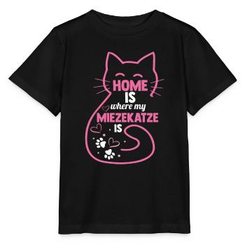Katze Miezekatze Katzenliebhaber Katzenbesitzer Ka - Stanley/Stella Kinder T-Shirt MINI CREATOR  - Schwarz - Vorne - Mikhail (115cm)
