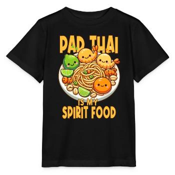 Pad Thai Lovers Thai Food Kawaii - Stanley/Stella MINI CREATOR Kids’ T-Shirt - black - Front - Mikhail (115cm)