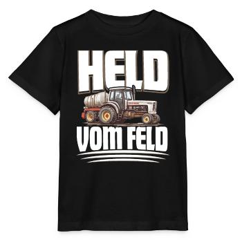 Landwirt Held Vom Feld - Stanley/Stella Kinder T-Shirt MINI CREATOR  - Schwarz - Vorne - Mikhail (115cm)