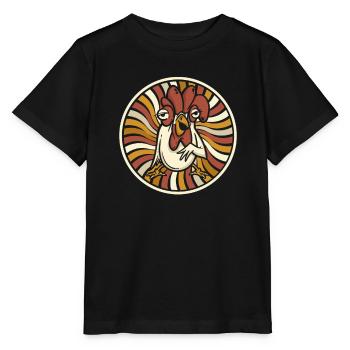 Huhn Henne - Stanley/Stella Kinder T-Shirt MINI CREATOR  - Schwarz - Vorne - Mikhail (115cm)