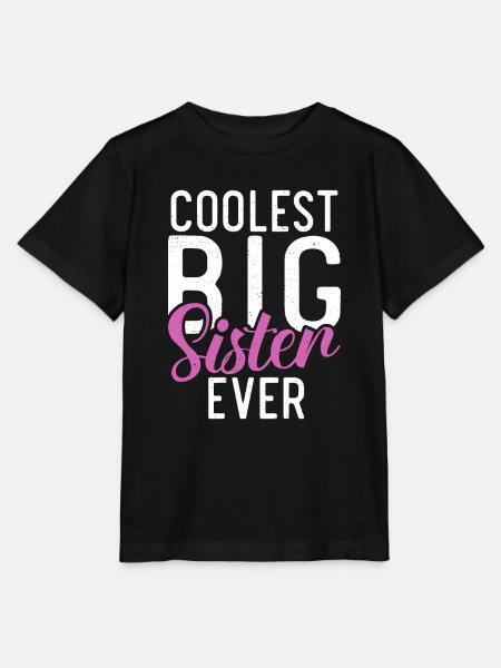 Big Sister Gift - Stanley/Stella Kinder T-Shirt MINI CREATOR - Schwarz