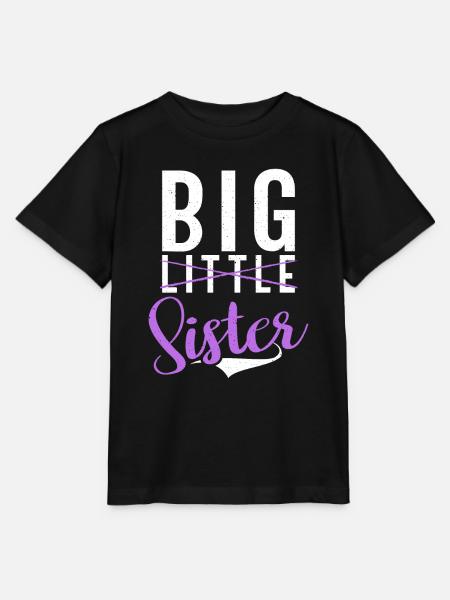 Big Sister Gift - Stanley/Stella Kinder T-Shirt MINI CREATOR - Schwarz