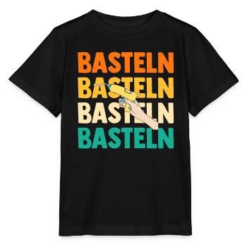 Bastler Bastelunterricht Basteln - Stanley/Stella Kinder T-Shirt MINI CREATOR  - Schwarz - Vorne - Mikhail (115cm)