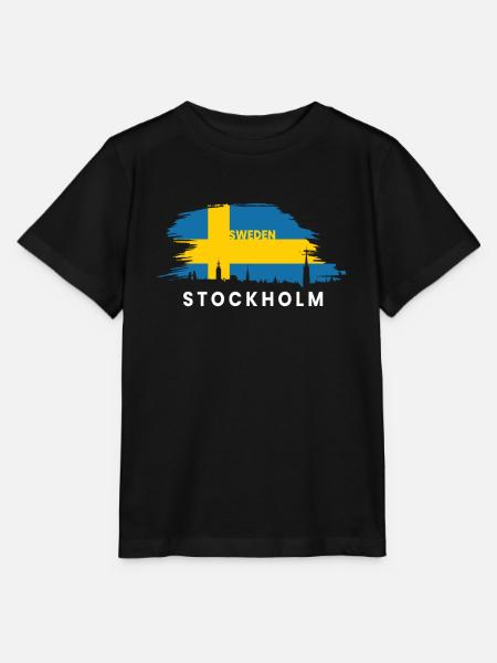 Schweden Sweden Schwedisch Stockholm - Stanley/Stella Kinder T-Shirt MINI CREATOR  - Schwarz