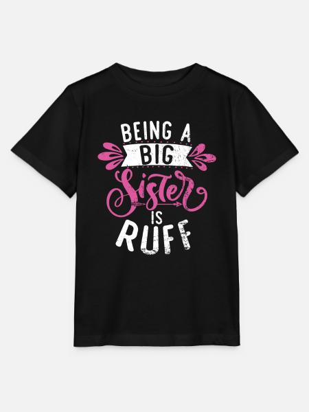 Big Sister Gift - Stanley/Stella Kinder T-Shirt MINI CREATOR  - Schwarz