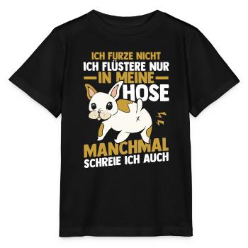 Ich Furze Nicht Hund - Stanley/Stella Kinder T-Shirt MINI CREATOR  - Schwarz - Vorne - Mikhail (115cm)