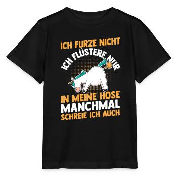 Ich Furze Nicht Einhorn - Stanley/Stella Kinder T-Shirt MINI CREATOR  - Schwarz - Vorne - Mikhail (115cm)