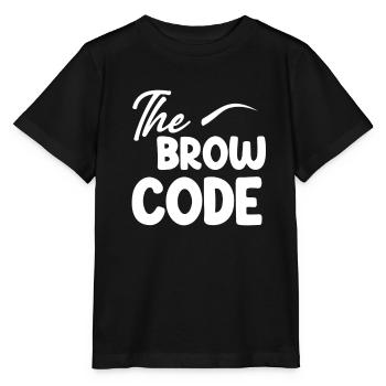 The brow code eyebrow beautician - Stanley/Stella MINI CREATOR Kids’ T-Shirt - black - Front - Mikhail (115cm)