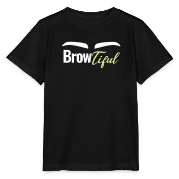 Browtiful Eyebrow Beautician Esthetician - Stanley/Stella MINI CREATOR Kids’ T-Shirt - black - Front - Mikhail (115cm)