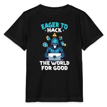 Analyste en piratage éthique Cybersécurité éthique - T-shirt bio MINI CREATOR Stanley/Stella Enfant - noir - Devant - Mikhail (115cm)