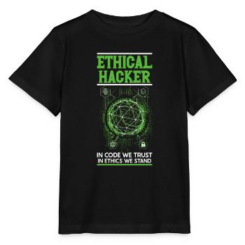 Analyste en piratage éthique Cybersécurité éthique - T-shirt bio MINI CREATOR Stanley/Stella Enfant - noir - Devant - Mikhail (115cm)