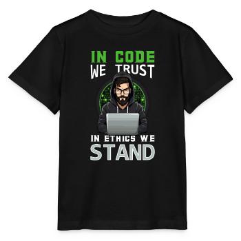 Ethical Hacking Analyst Ethical Cyber Security - Stanley/Stella MINI CREATOR Kids’ T-Shirt - black - Front - Mikhail (115cm)