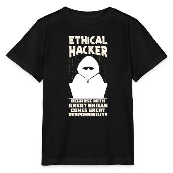 Ethical Hacking Analyst Ethical Cyber Security - Stanley/Stella MINI CREATOR Kids’ T-Shirt - black - Front - Mikhail (115cm)