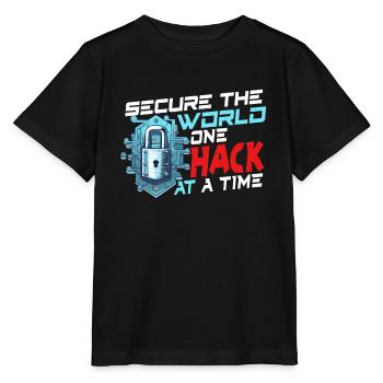 Analyste en piratage éthique Cybersécurité éthique - T-shirt bio MINI CREATOR Stanley/Stella Enfant - noir - Devant - Mikhail (115cm)