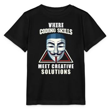 Analyste en piratage éthique Cybersécurité éthique - T-shirt bio MINI CREATOR Stanley/Stella Enfant - noir - Devant - Mikhail (115cm)
