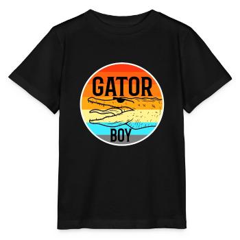 Gator Boy - T-shirt bio MINI CREATOR Stanley/Stella Enfant - noir - Devant - Mikhail (115cm)