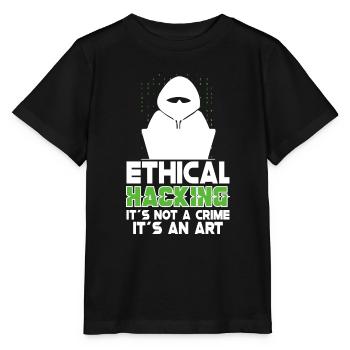 Analyste en piratage éthique Cybersécurité éthique - T-shirt bio MINI CREATOR Stanley/Stella Enfant - noir - Devant - Mikhail (115cm)