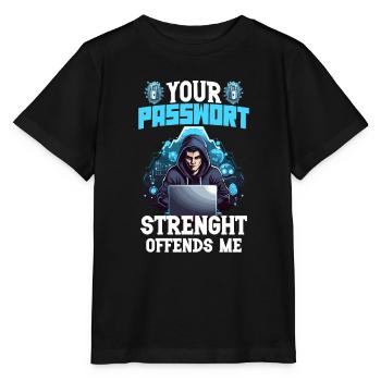 Analyste en piratage éthique Cybersécurité éthique - T-shirt bio MINI CREATOR Stanley/Stella Enfant - noir - Devant - Mikhail (115cm)