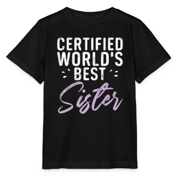 Sister Gifts - Stanley/Stella Kinder T-Shirt MINI CREATOR  - Schwarz - Vorne - Mikhail (115cm)