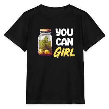 Vous pouvez les filles saison de mise en conserve ferme - T-shirt bio MINI CREATOR Stanley/Stella Enfant - noir - Devant - Mikhail (115cm)