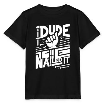 mec cloué 5 - T-shirt bio MINI CREATOR Stanley/Stella Enfant - noir - Devant - Mikhail (115cm)