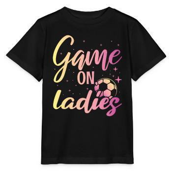 Soccer féminin, Football féminin, Football féminin - T-shirt bio MINI CREATOR Stanley/Stella Enfant - noir - Devant - Mikhail (115cm)