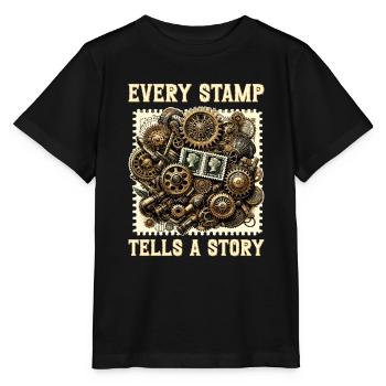 Philatélie Philatéliste philatéliste philatélique - T-shirt bio MINI CREATOR Stanley/Stella Enfant - noir - Devant - Mikhail (115cm)
