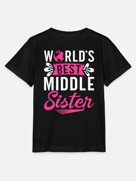 Middle Sister Gifts - Stanley/Stella Kinder T-Shirt MINI CREATOR - Schwarz