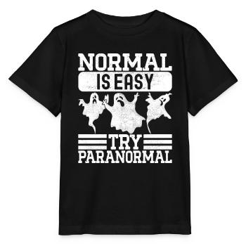 Enquêteur paranormal Chasse aux fantômes - T-shirt bio MINI CREATOR Stanley/Stella Enfant - noir - Devant - Mikhail (115cm)